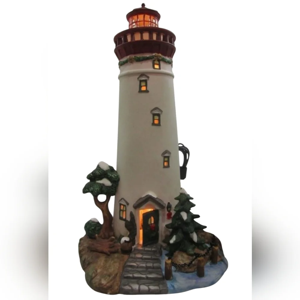 O'Well Harborside Village 2001 Lighthouse Marblehead Ohio w Box
